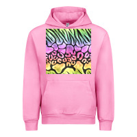 Fuchsia Pink neon rainbow safari seamless pattern Urban Hoodie - BundleAndBundleShop