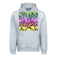 Heather Grey neon rainbow safari seamless pattern Urban Hoodie - BundleAndBundleShop