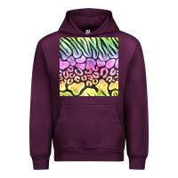 Mauve Wine neon rainbow safari seamless pattern Urban Hoodie - BundleAndBundleShop