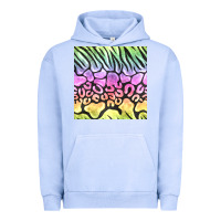 Pigment Grape Ice neon rainbow safari seamless pattern Urban Hoodie - BundleAndBundleShop
