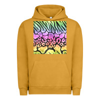Pigment Peanut Butter neon rainbow safari seamless pattern Urban Hoodie - BundleAndBundleShop