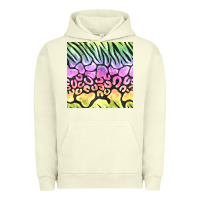 Pigment Pistachio neon rainbow safari seamless pattern Urban Hoodie - BundleAndBundleShop