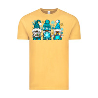 Vintage Mustard winter afro gnomies Vintage Tee - NancyCooperArtShop