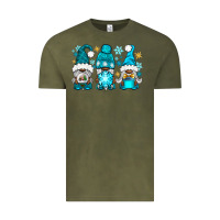 Vintage Olive winter afro gnomies Vintage Tee - NancyCooperArtShop