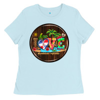 Baby Blue dominican republic coasters Ladies Tee - AdoDesignShop