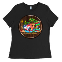 Black dominican republic coasters Ladies Tee - AdoDesignShop