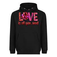 Black Love is all you need Valentine's Day Heavyweight Hoodie - HowdyJamesFarm