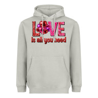 Moon Dust Love is all you need Valentine's Day Heavyweight Hoodie - HowdyJamesFarm