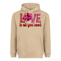 Mushroom Love is all you need Valentine's Day Heavyweight Hoodie - HowdyJamesFarm
