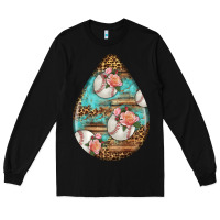 Black american football and western roses teardrop Long Sleeve Tee - BundleAndBundleShop