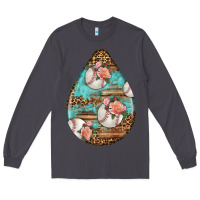 American Football And Western Roses Teardrop Long Sleeve Tee | Teevron