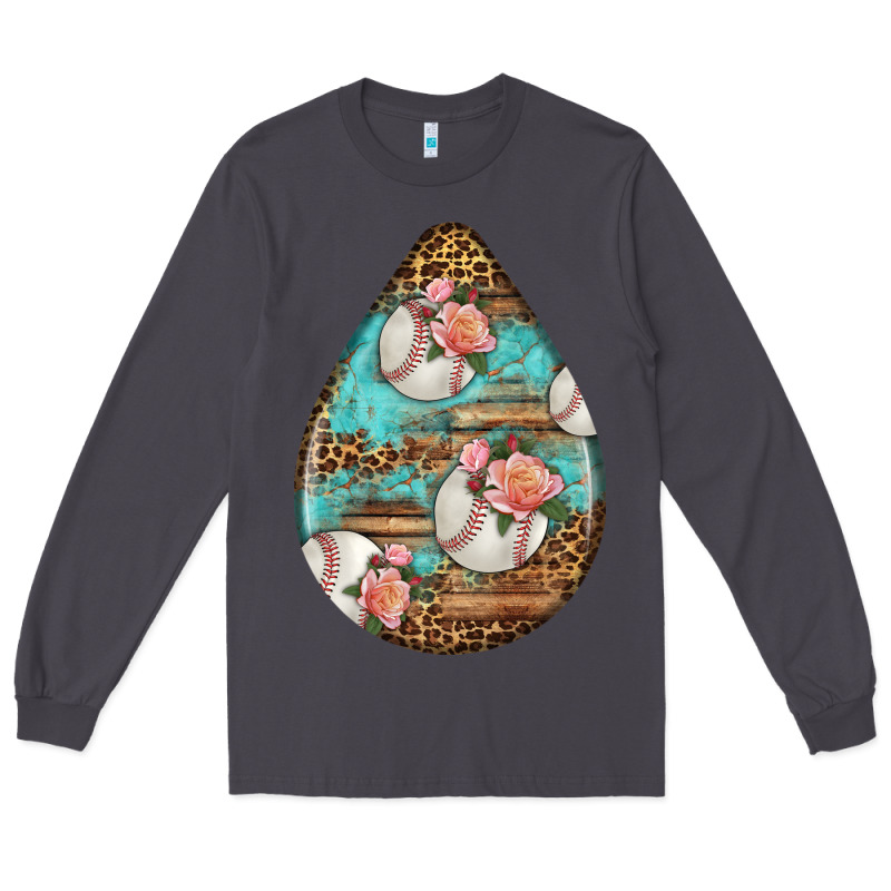 American Football And Western Roses Teardrop Long Sleeve Tee by BundleAndBundleShop | Teevron