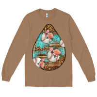 Toasted Coconut american football and western roses teardrop Long Sleeve Tee - BundleAndBundleShop