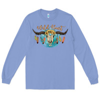 Colony Blue Wild Heart Long Sleeve Tee - JahusDesignShop