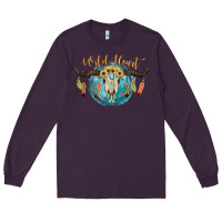 Plum Wild Heart Long Sleeve Tee - JahusDesignShop