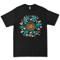Black cowhide leopard serape gemstone  sunflower Premium Tee - Artiststas