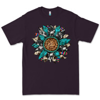 Plum cowhide leopard serape gemstone  sunflower Premium Tee - Artiststas
