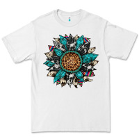 White cowhide leopard serape gemstone  sunflower Premium Tee - Artiststas