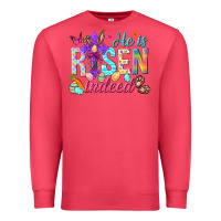 Cardinal He is risen indeed Happy Easter Day Premium Sweatshirt - HowdyJamesFarm