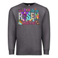 Charcoal Heather He is risen indeed Happy Easter Day Premium Sweatshirt - HowdyJamesFarm