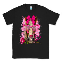 Black valentines day horse with sunglasses Classic Tee - NancyCooperArtShop