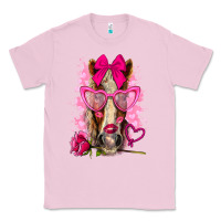 Bubblegum Pink valentines day horse with sunglasses Classic Tee - NancyCooperArtShop