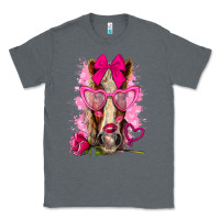 Charcoal Heather valentines day horse with sunglasses Classic Tee - NancyCooperArtShop