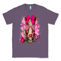 Lavender valentines day horse with sunglasses Classic Tee - NancyCooperArtShop