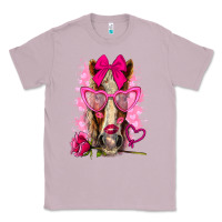 Lilac valentines day horse with sunglasses Classic Tee - NancyCooperArtShop