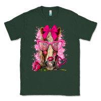 Sports Green valentines day horse with sunglasses Classic Tee - NancyCooperArtShop