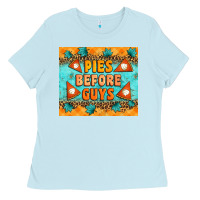 Baby Blue Pies Before Guys Ladies Tee - Artiststas