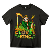 Asphalt st patricks clover king  with shamrocks Heavy Core Tee - AdoDesignShop