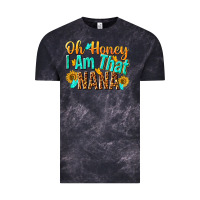 Cloud Black oh honey i am that nana Vintage Tee - NancyCooperArtShop