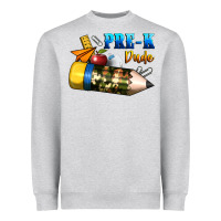 Heather Grey pre k dude Heavyweight Sweatshirt - BundleAndBundleShop