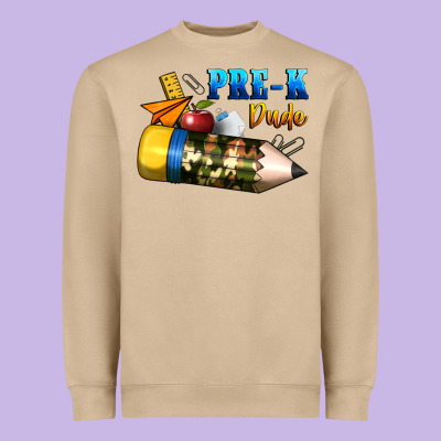 Pre K Dude Heavyweight Sweatshirt Designed By Bundleandbundleshop