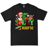 Black jolly nurse with Christmas element Premium Tee - AdoDesignShop