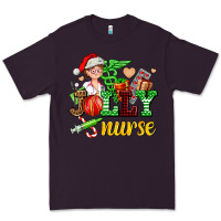 Plum jolly nurse with Christmas element Premium Tee - AdoDesignShop