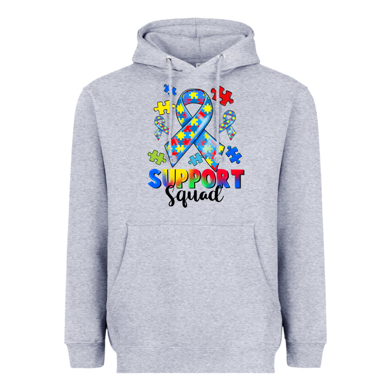 Support Squad Autism Heavyweight Hoodie by CowGirlArtShop | Teevron