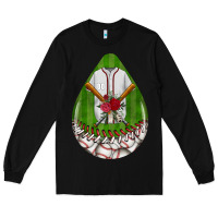 Black baseball and western roses teardrop  2 Long Sleeve Tee - BundleAndBundleShop