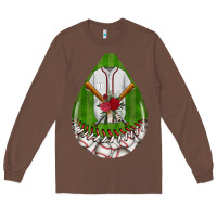 Chestnut baseball and western roses teardrop  2 Long Sleeve Tee - BundleAndBundleShop