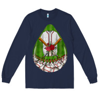 Navy baseball and western roses teardrop  2 Long Sleeve Tee - BundleAndBundleShop