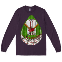 Plum baseball and western roses teardrop  2 Long Sleeve Tee - BundleAndBundleShop