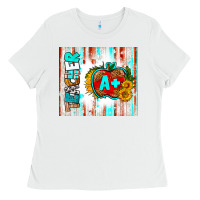 White teacher a+ tumbler Ladies Tee - BundleAndBundleShop