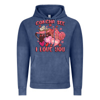 Vintage Denim concha see te amo  i love you Vintage Hoodie - MaliasSmallBusiness