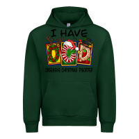 Forest Green I Have Obsessive Christmas Disorder Urban Hoodie - FaDigitalArtStudio