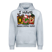Heather Grey I Have Obsessive Christmas Disorder Urban Hoodie - FaDigitalArtStudio