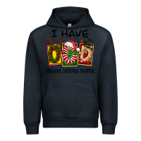 Navy I Have Obsessive Christmas Disorder Urban Hoodie - FaDigitalArtStudio
