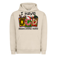 Pigment French Oak I Have Obsessive Christmas Disorder Urban Hoodie - FaDigitalArtStudio