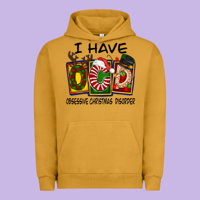 I Have Obsessive Christmas Disorder Urban Hoodie Designed By Fadigitalartstudio