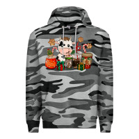 Slate Camo cow coffee cups christmas Premium Hoodie - CowGirlArtShop